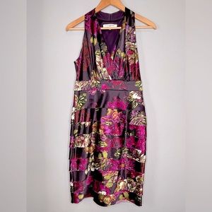 Evan Picone Y2K Style Halter Floral Dress (6)